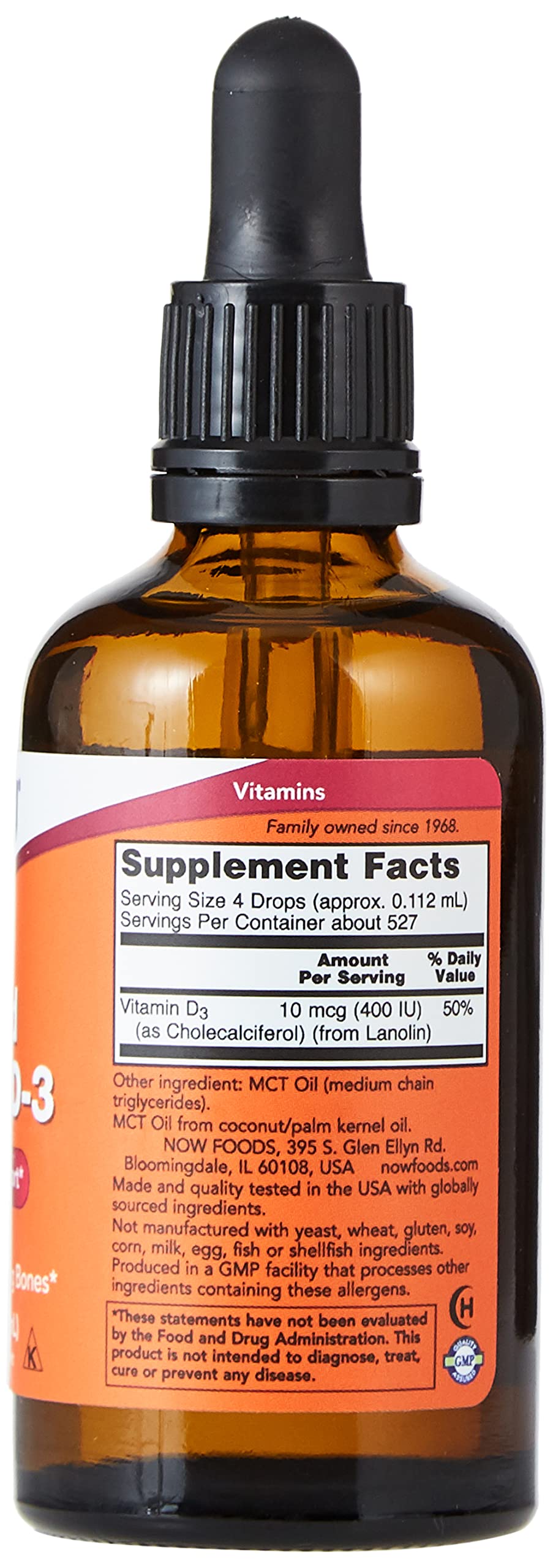 Now Vitamin D-3 Liquid