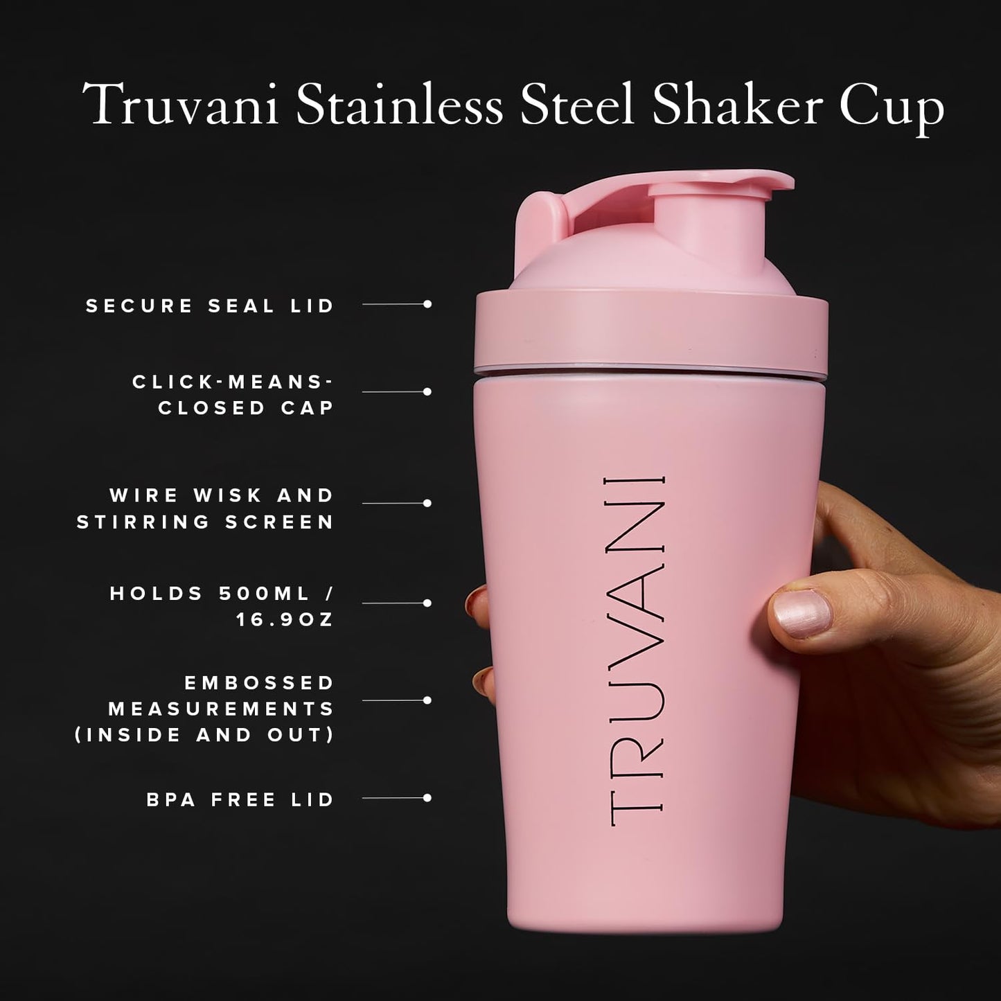 Truvani Stainless Steel Shaker Cup