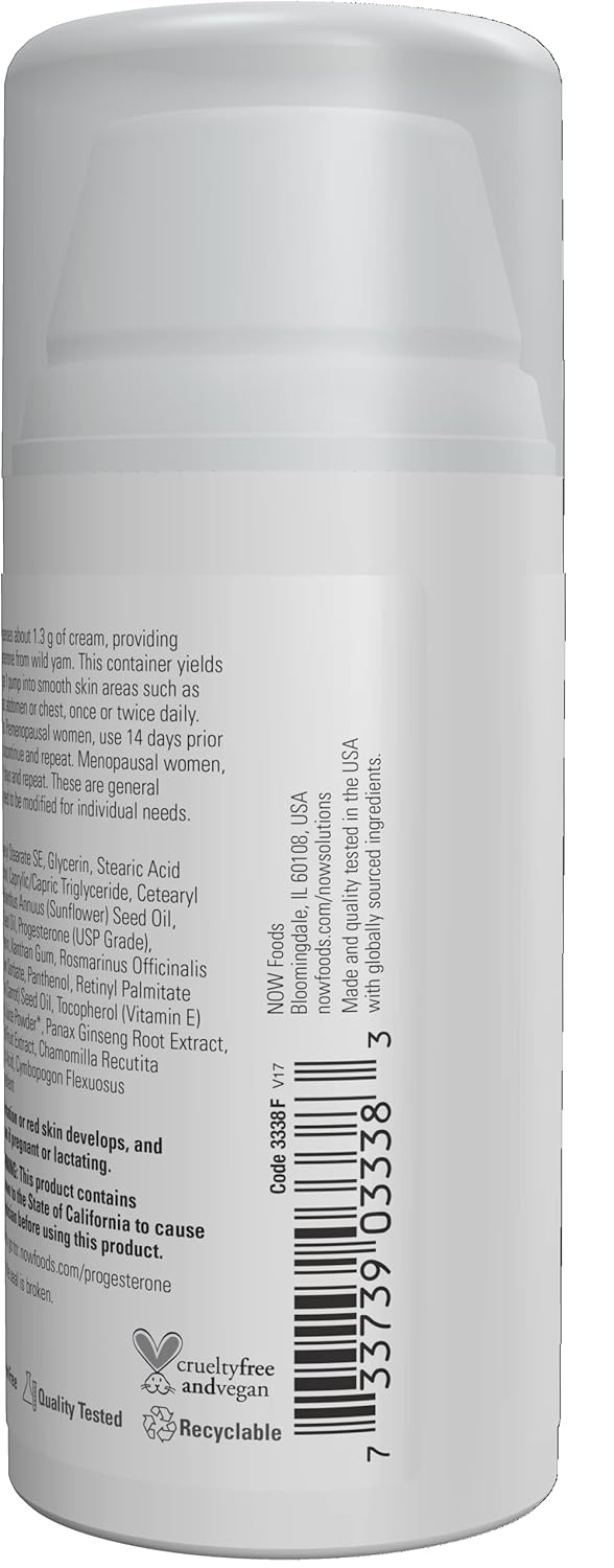 Now Solutions Progesterone from Wild Yam Balancing Skin Cream