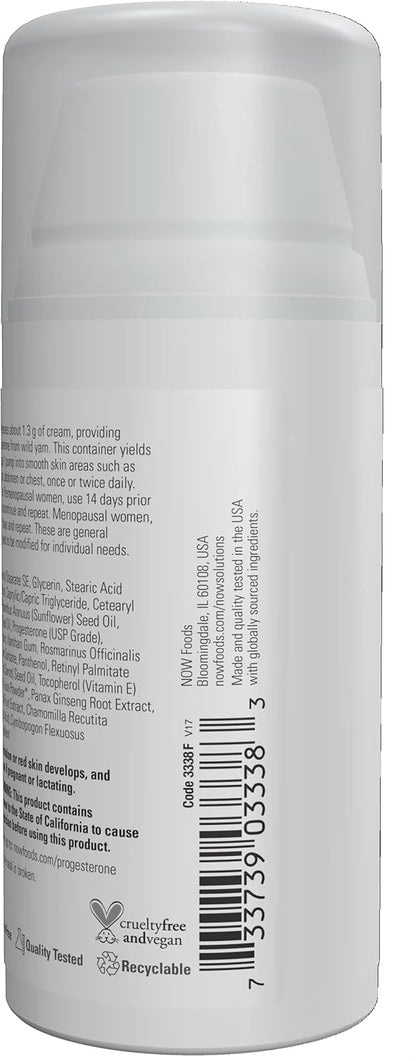 Now Solutions Progesterone from Wild Yam Balancing Skin Cream