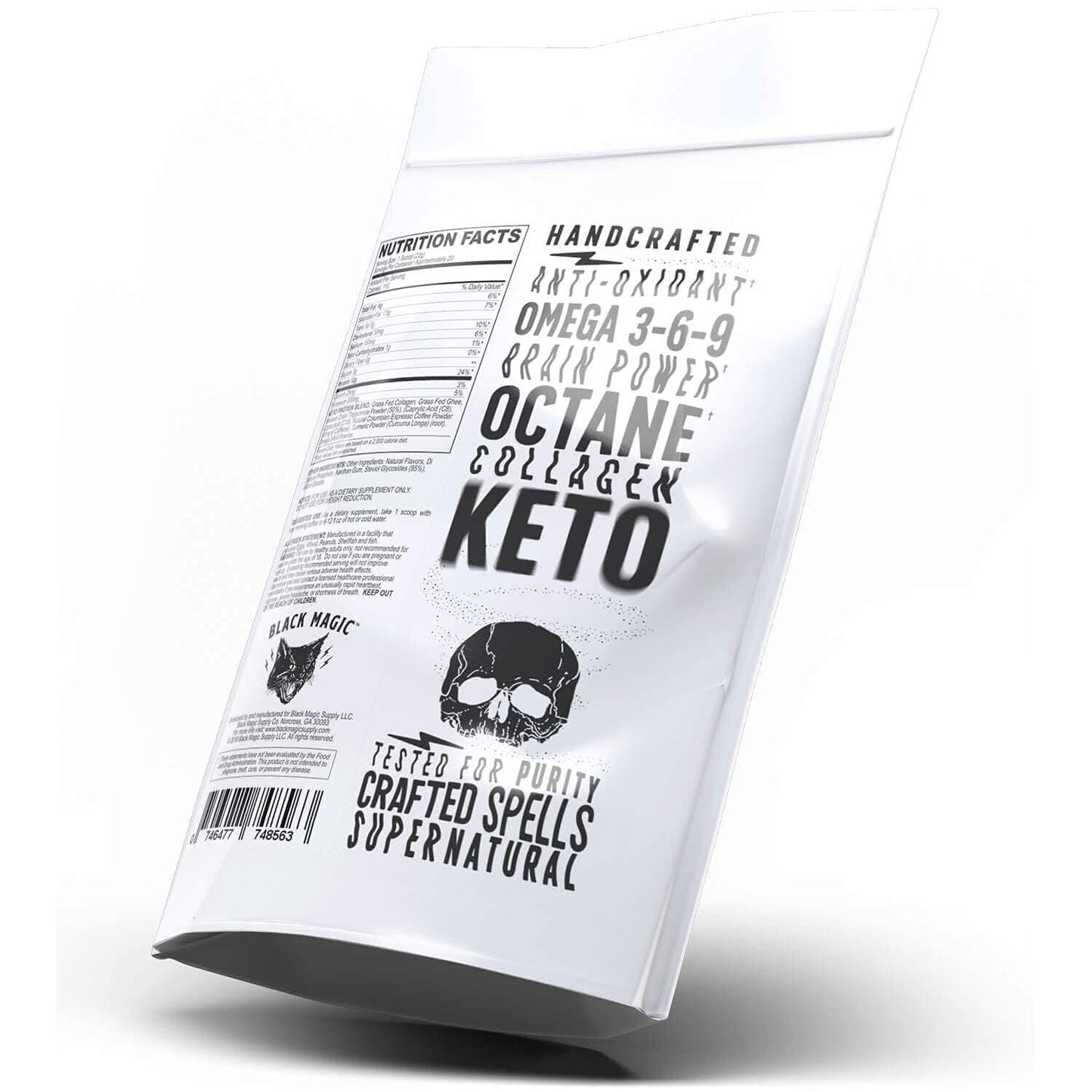 Black Magic Coffee Creamer Grass Fed Collagen Protein