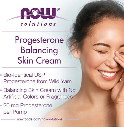 Now Solutions Progesterone from Wild Yam Balancing Skin Cream