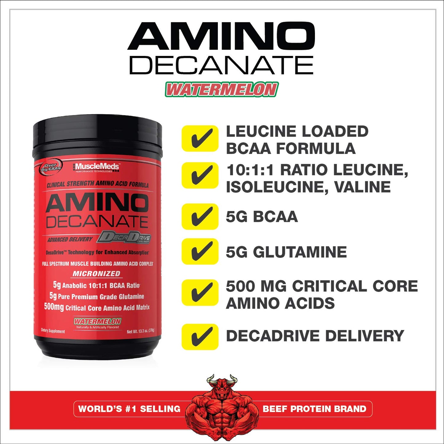 MuscleMeds Amino Decanate Watermelon