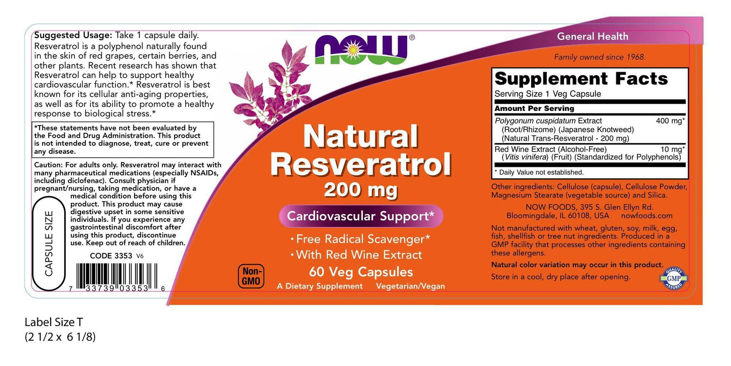 Now Natural Resveratrol