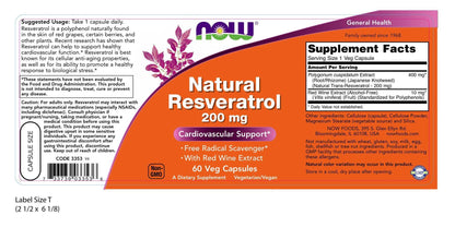 Now Natural Resveratrol