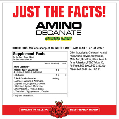 MuscleMeds Amino Decanate Citrus Lime