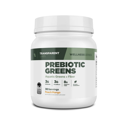 Transparent Labs Prebiotic Greens Peach Mango