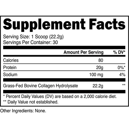 Transparent Labs Grass-Fed Collagen Unflavored