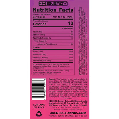 3D Energy Drink Watermelon Grape