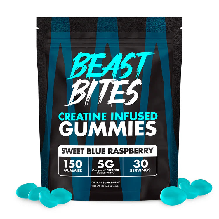 CREATINE INFUSED GUMMIES - Sweet Blue Raspberry