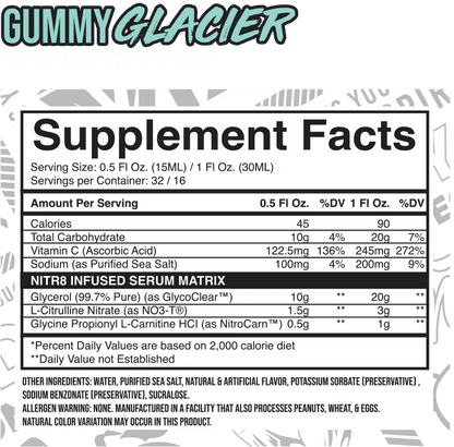 FSU Nitrum Non-Stim Pre Workout Gummy Glacier